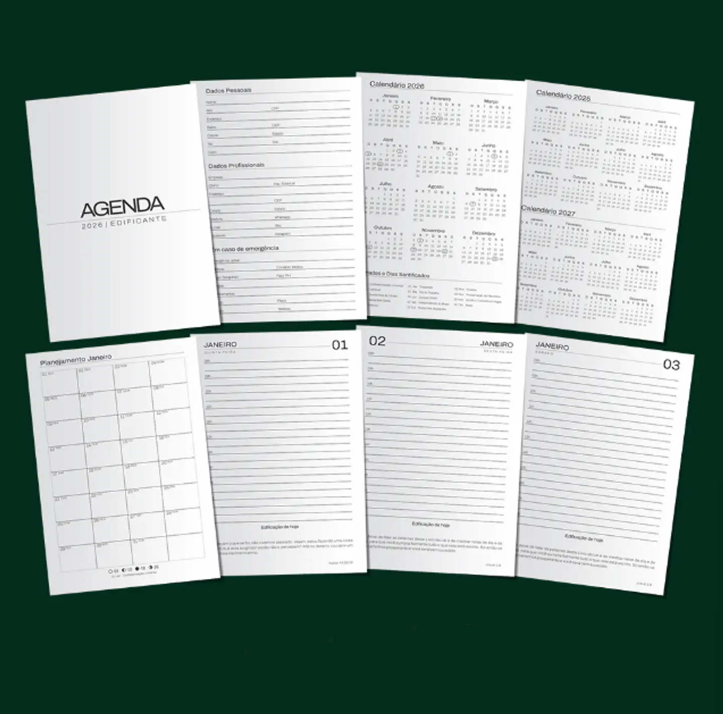 Arquivo Agenda Edificante Gospel 2026 Arquivo Editável  10