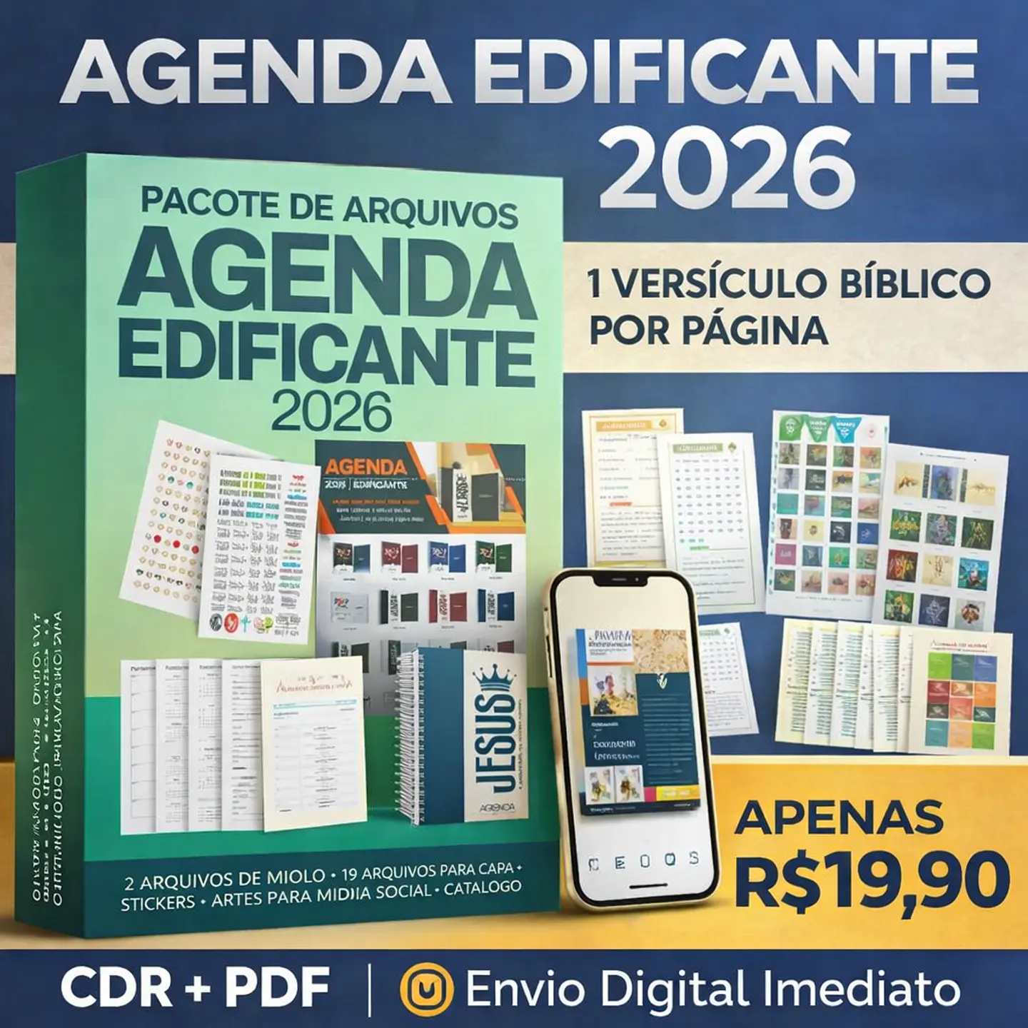 Arquivo Agenda Edificante Gospel 2026 Arquivo Editável  1