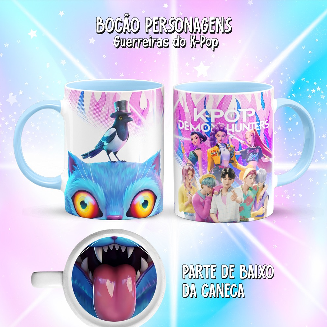 10 Artes para Caneca Bocão Guerreiras do K-Pop Arquivo em Png  9