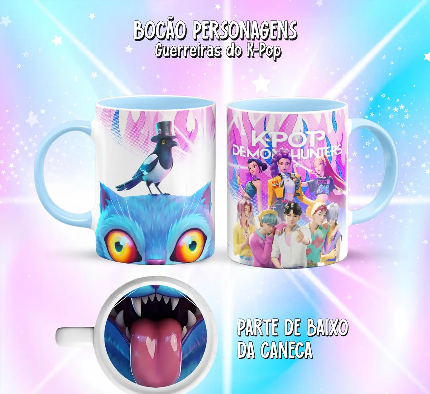 10 Artes para Caneca Bocão Guerreiras do K-Pop Arquivo em Png  9