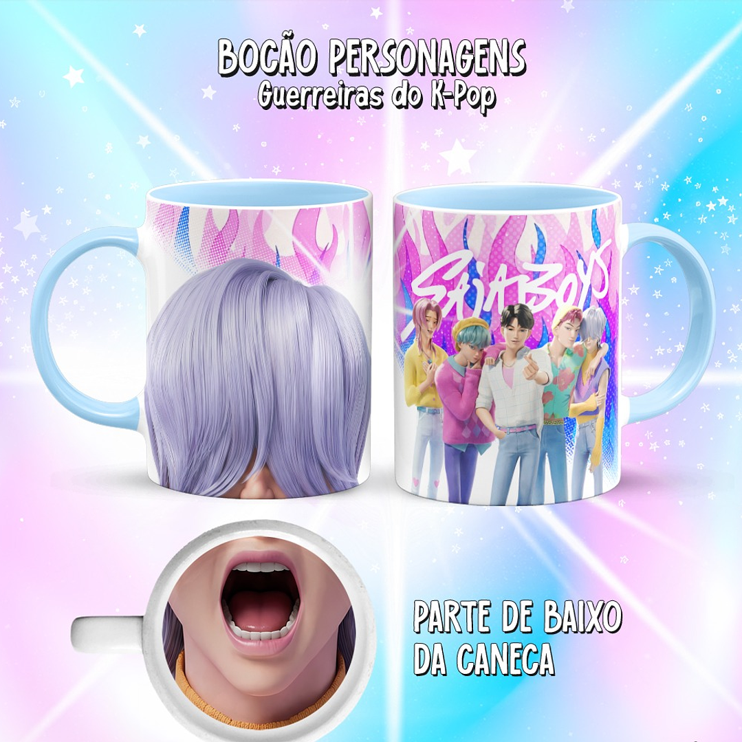 10 Artes para Caneca Bocão Guerreiras do K-Pop Arquivo em Png  10