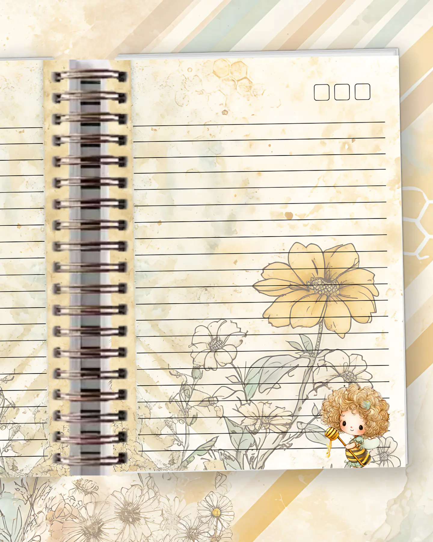 Arquivo Encadernação Abelha fofa em Pdf 3