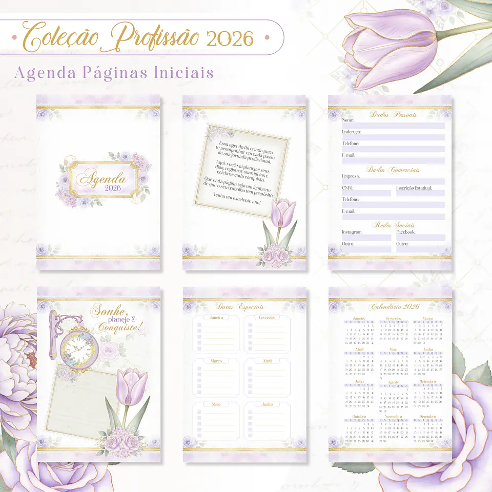 Coleção Profissões Feminina 2026 Arquivo em Pdf 5