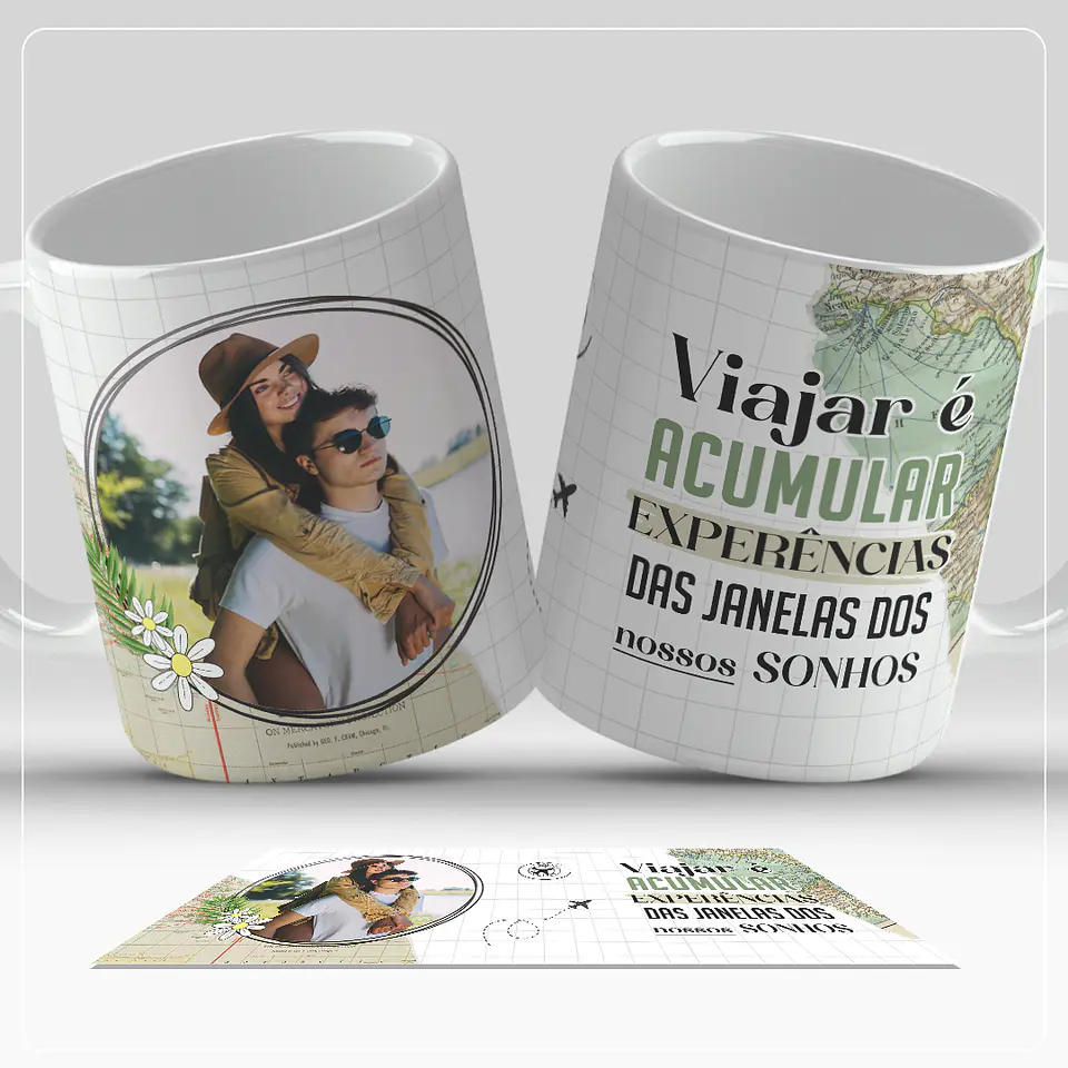6 Artes para Caneca Viagem Arquivo em Png  3