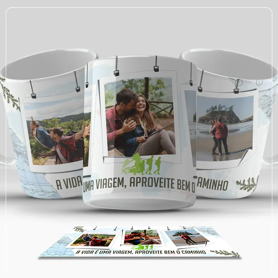 6 Artes para Caneca Viagem Arquivo em Png  4