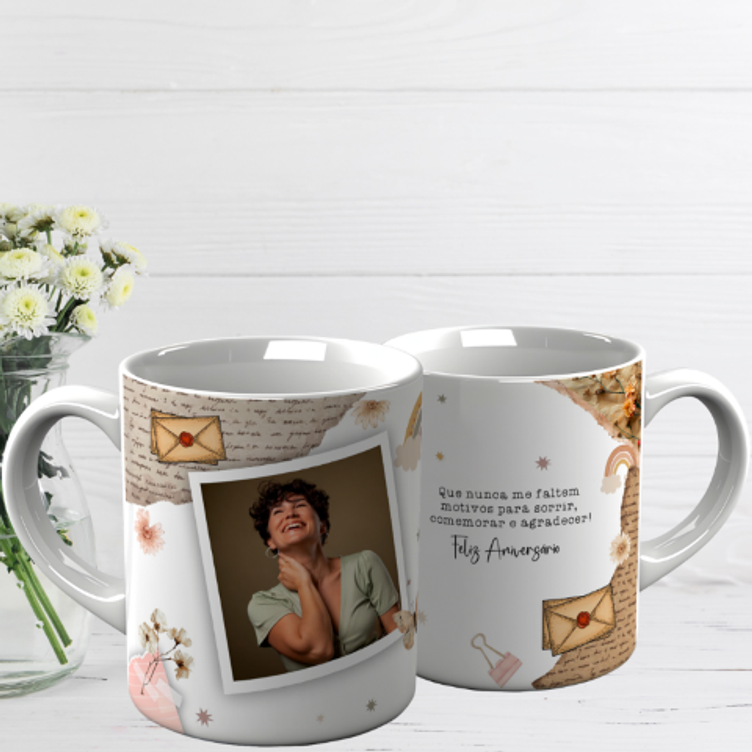 10 Artes para Caneca Aniversário Arquivo Editável  6