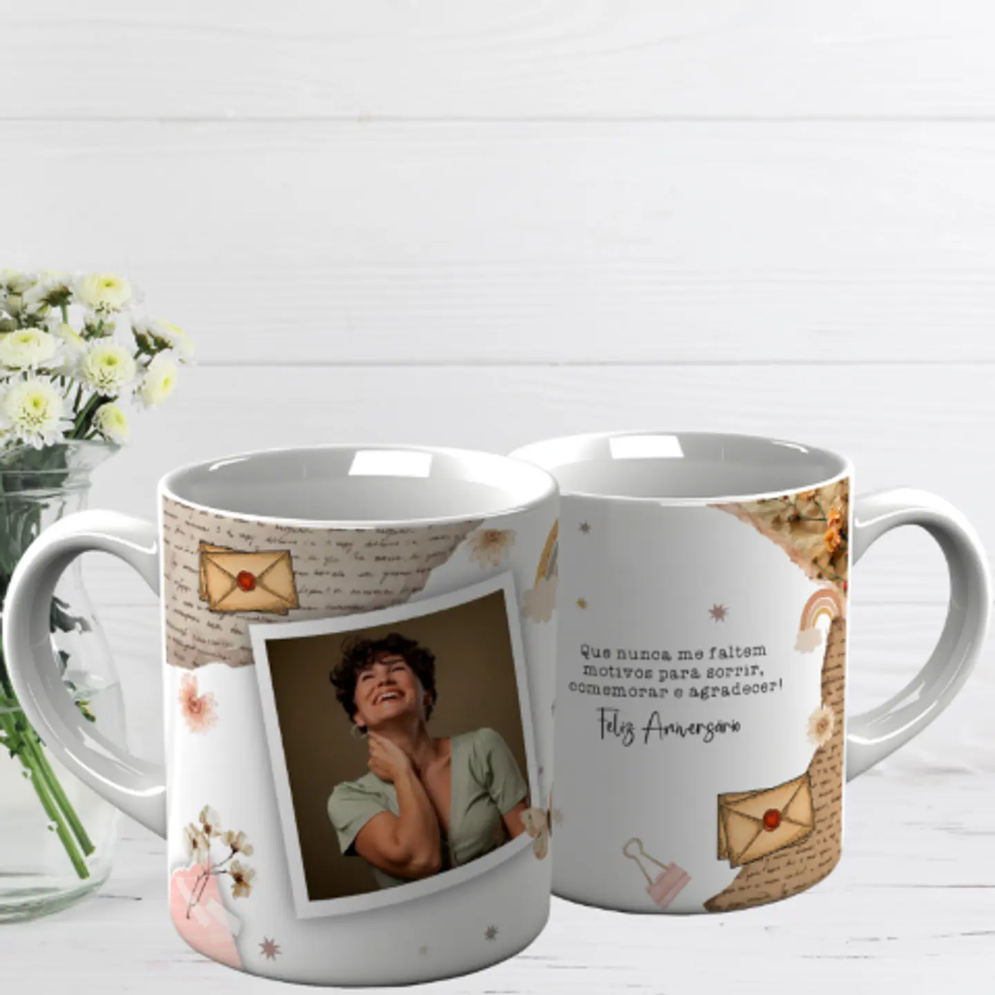 10 Artes para Caneca Aniversário Arquivo Editável  6