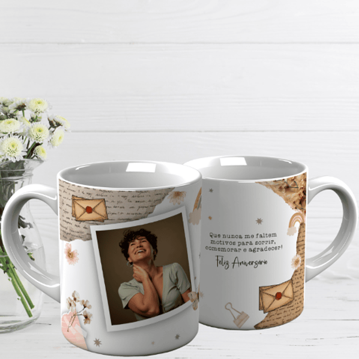 10 Artes para Caneca Aniversário Arquivo Editável  6