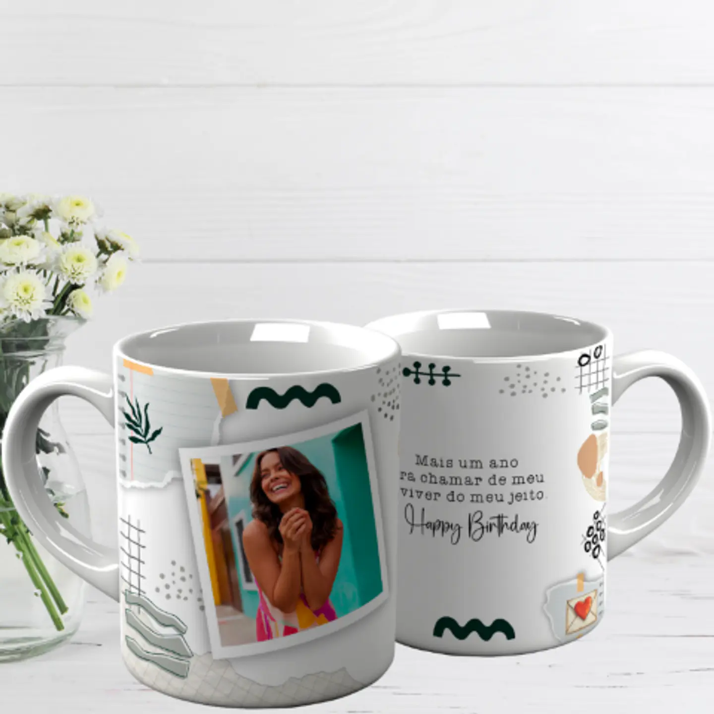 10 Artes para Caneca Aniversário Arquivo Editável  8