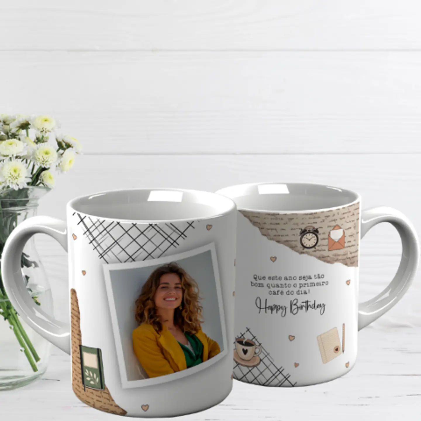 10 Artes para Caneca Aniversário Arquivo Editável  10