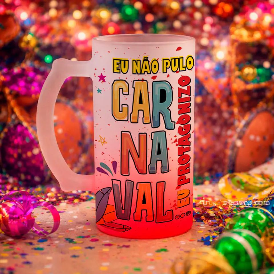10 Artes para Caneca Chopp 2026 Carnaval Arquivo Editável 3