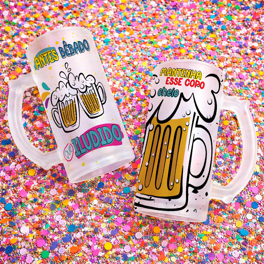 10 Artes para Caneca Chopp 2026 Carnaval Arquivo Editável 6