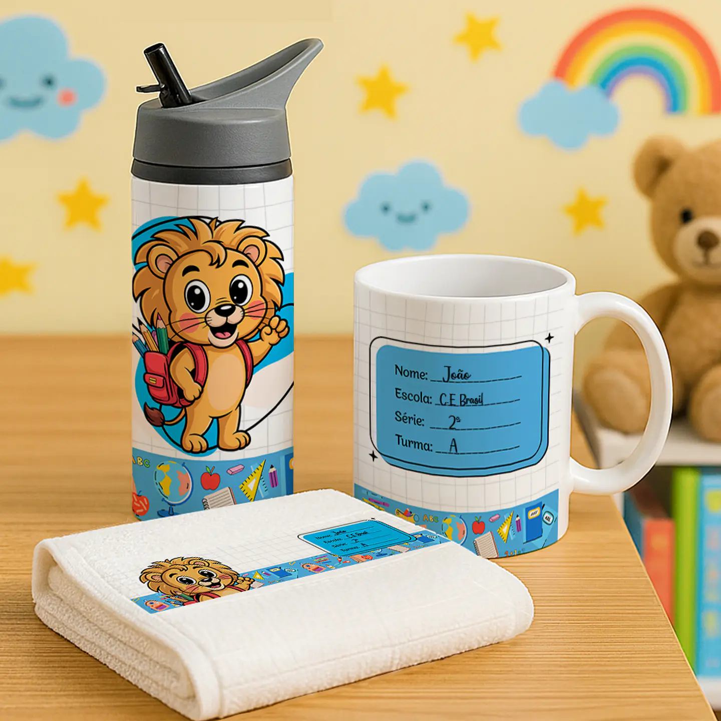 56 Artes para Caneca Toalhinha e Garrafinha Educação Infantil Arquivo em Png 1