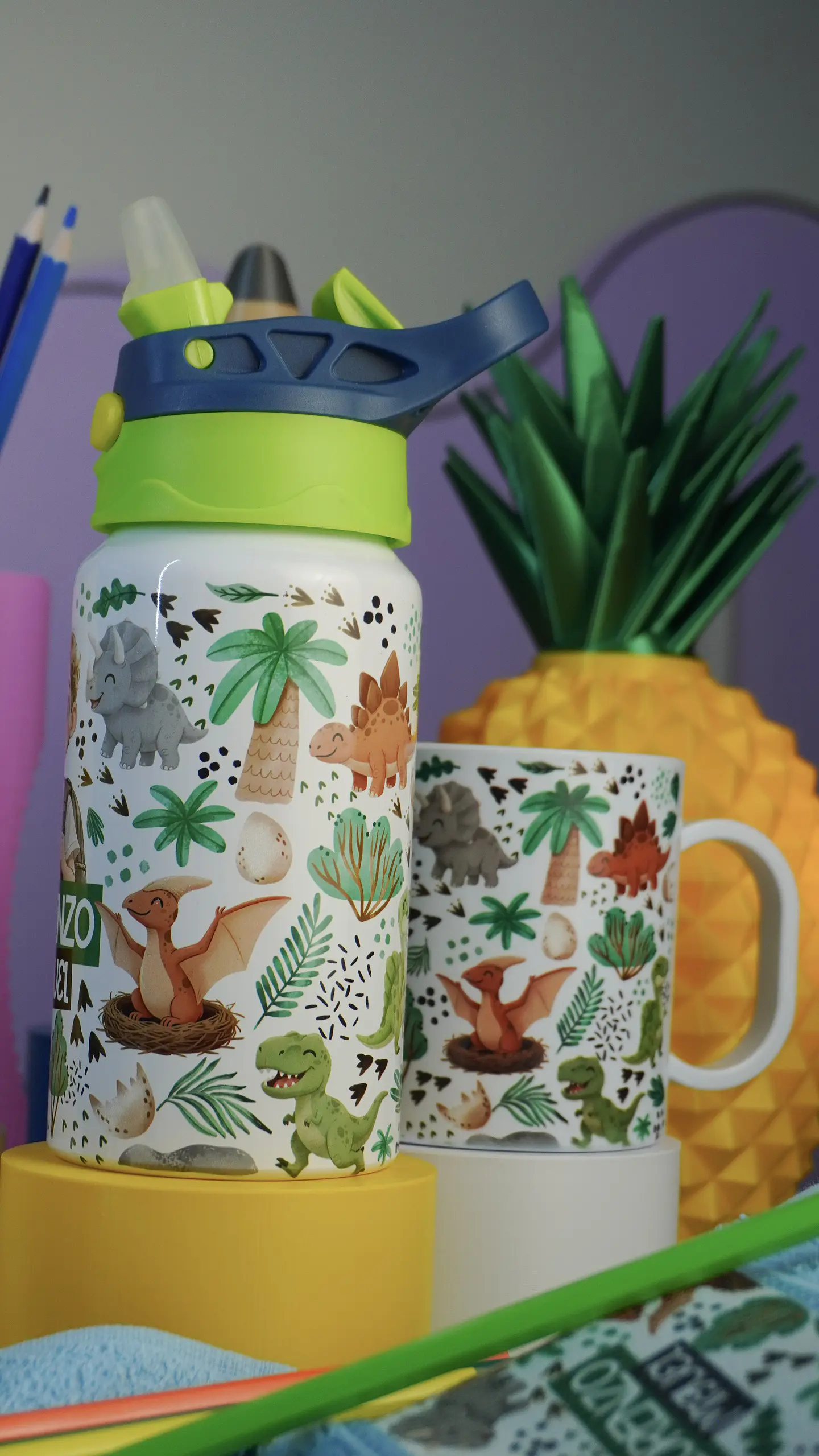 90 Artes para Sublimação Caneca Garrafa e Toalhinha Volta as Aulas Arquivo em Png  5