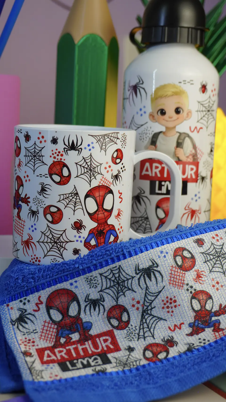 90 Artes para Sublimação Caneca Garrafa e Toalhinha Volta as Aulas Arquivo em Png  7