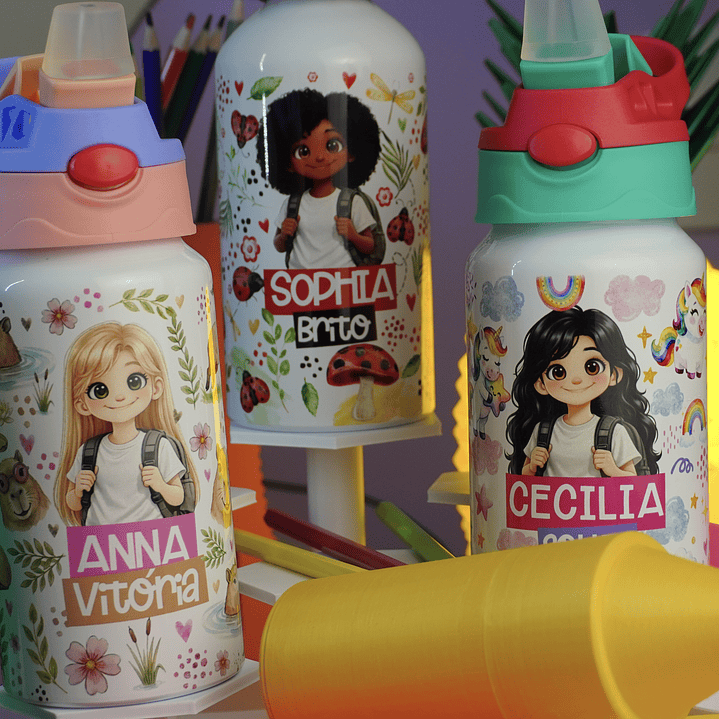 90 Artes para Sublimação Caneca Garrafa e Toalhinha Volta as Aulas Arquivo em Png  9