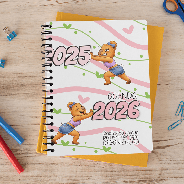 Arquivo Capa para Agenda Capivara Sarcasticas 2026 Arquivo Editável  2