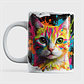 10 Artes para Caneca Gato Neon Arquivo em Png  - Thumbnail 1