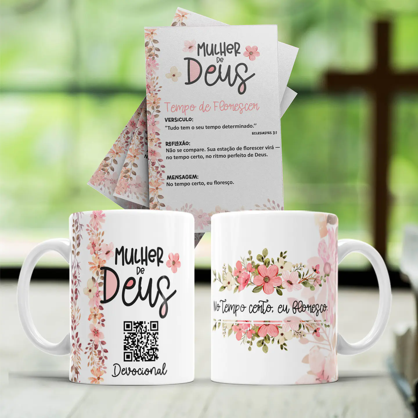 8 Artes para Caneca e Cartão Devocional Femenino Arquivo Editável  4