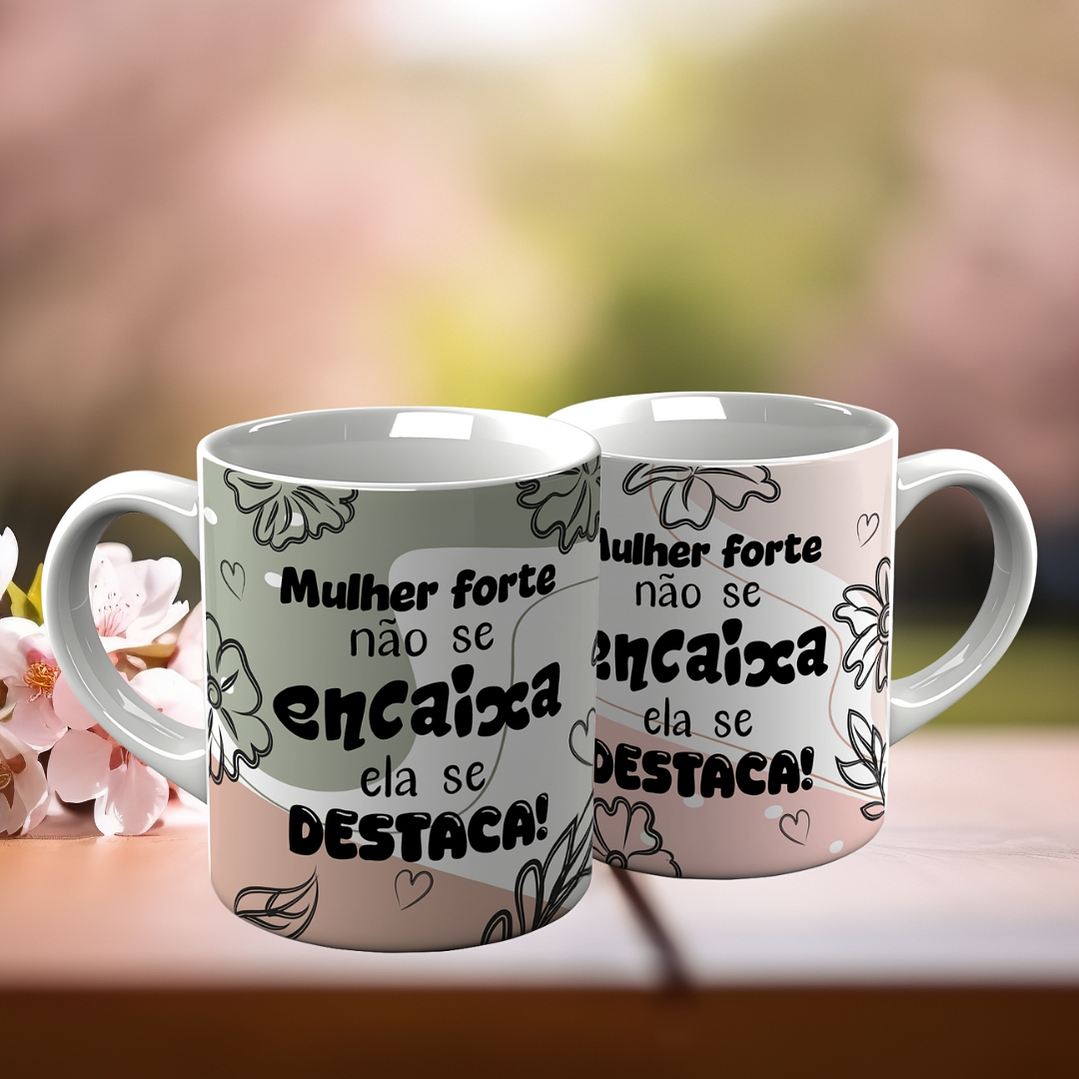 10 Artes para Canecas Minimalistas Dia da Mulher Frases Inpiradoras Arquivo Editável 5