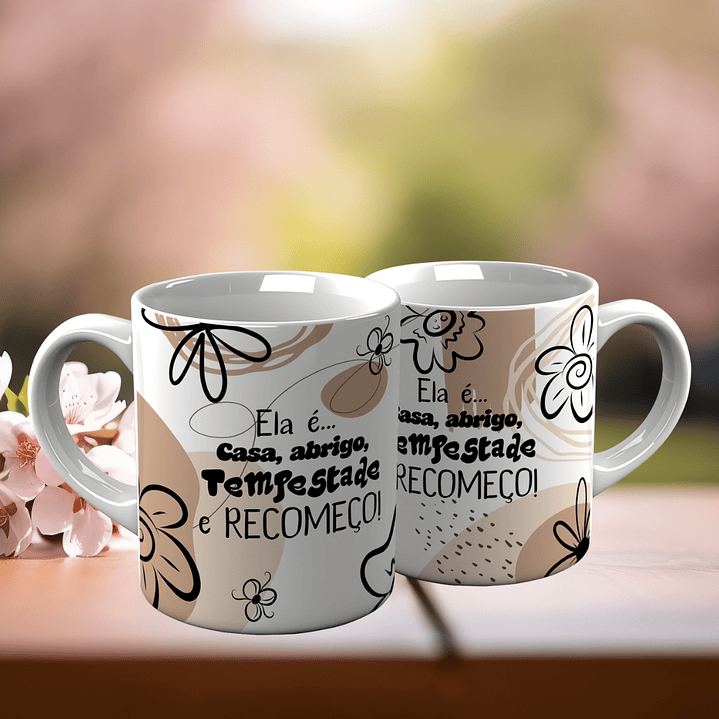 10 Artes para Canecas Minimalistas Dia da Mulher Frases Inpiradoras Arquivo Editável 6