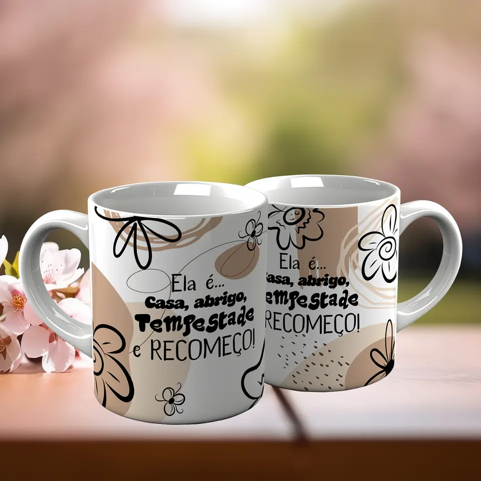 10 Artes para Canecas Minimalistas Dia da Mulher Frases Inpiradoras Arquivo Editável 6