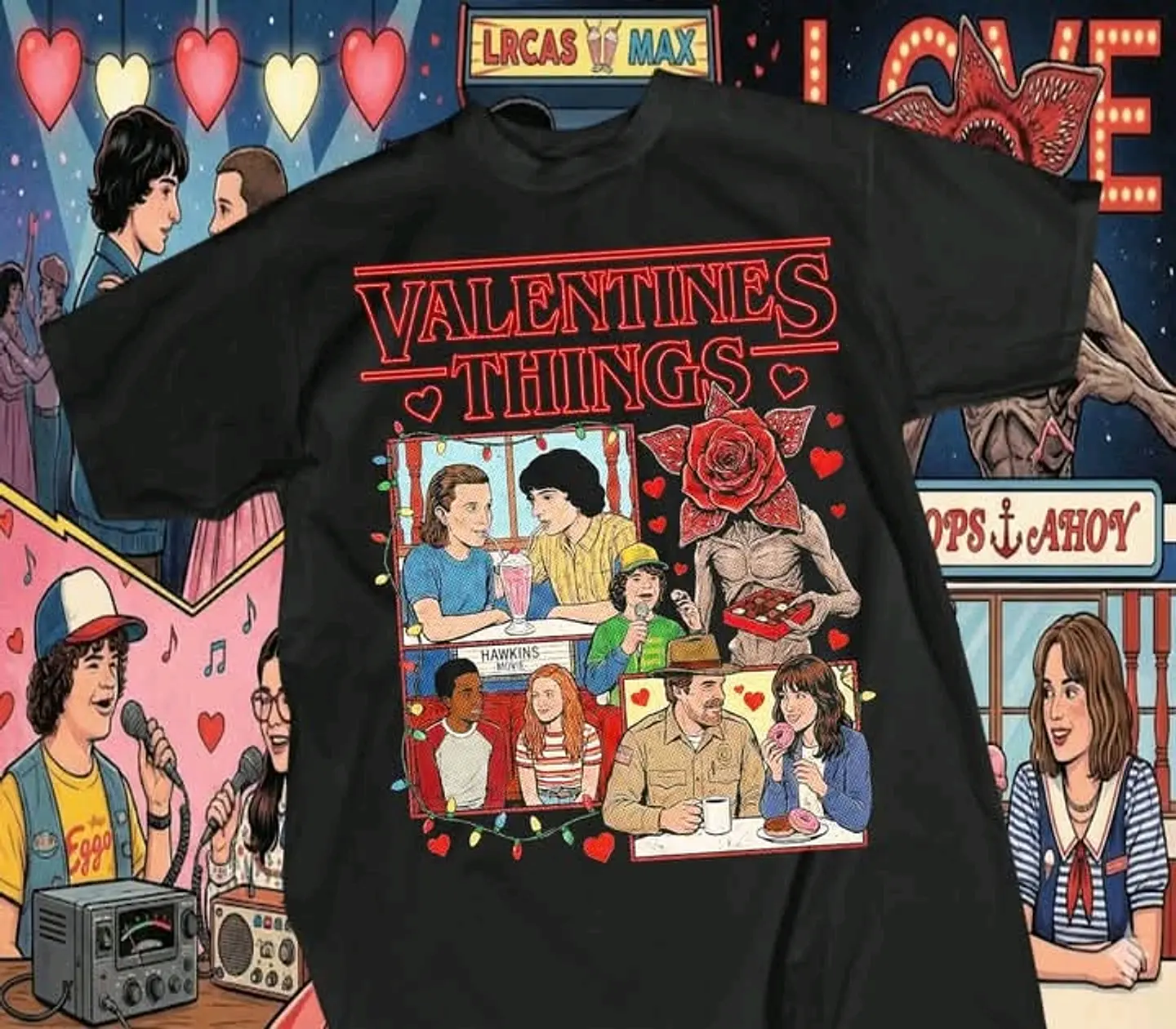 12 Artes para Camisa Stranger Things Camisetas Arquivo em Png 6