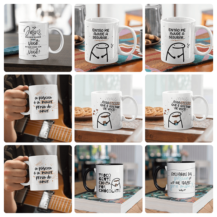 15 Artes para Caneca Exclusivo Páscoa Arquivo em Png  3