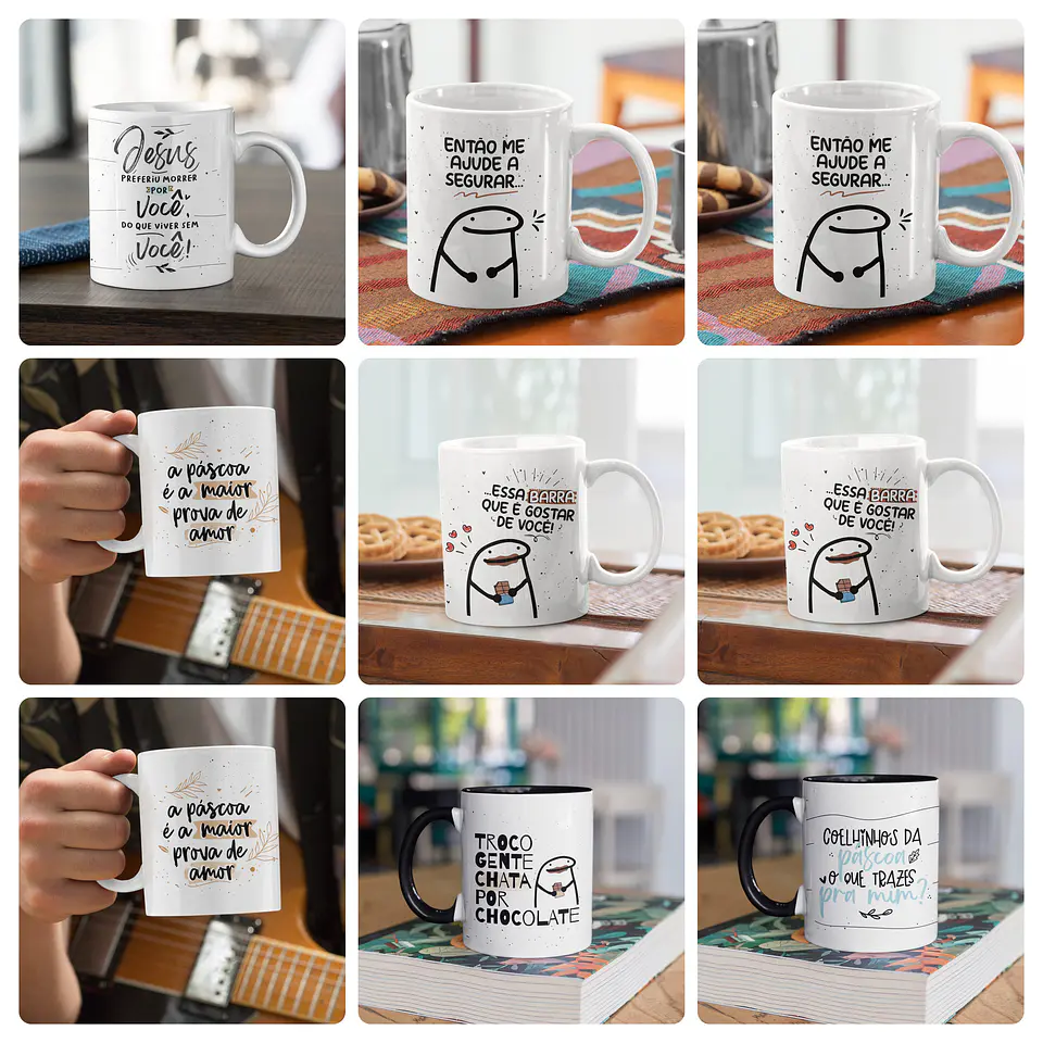 15 Artes para Caneca Exclusivo Páscoa Arquivo em Png  3