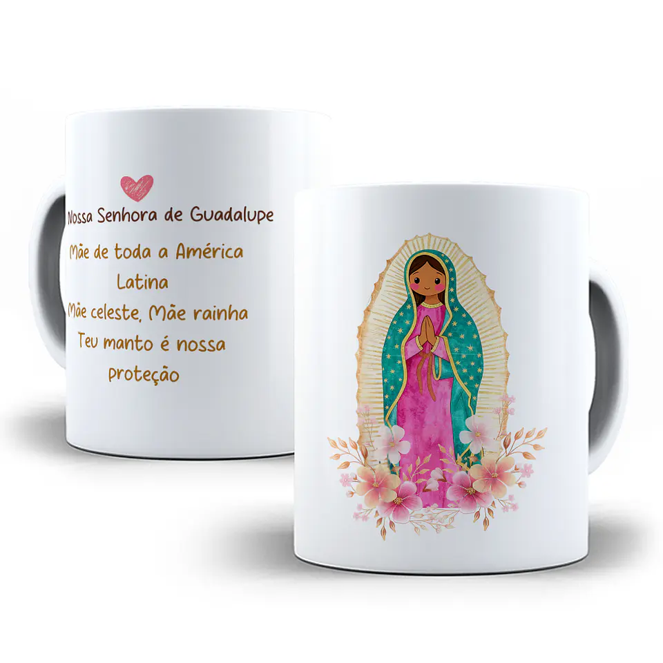 16 Artes para Canecas Virgem de Guadalupe – Rosário da Madrugada Arquivo em Jpg 9