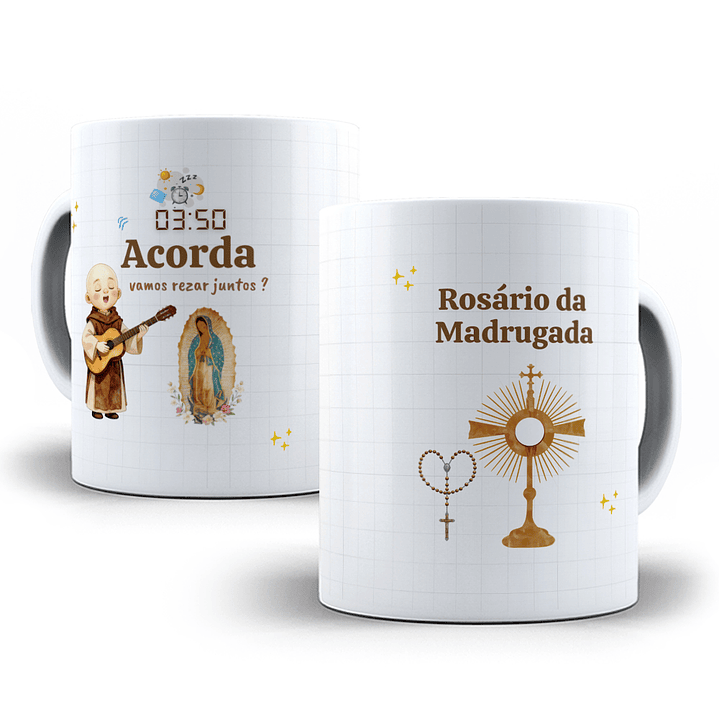 16 Artes para Canecas Virgem de Guadalupe – Rosário da Madrugada Arquivo em Jpg 11