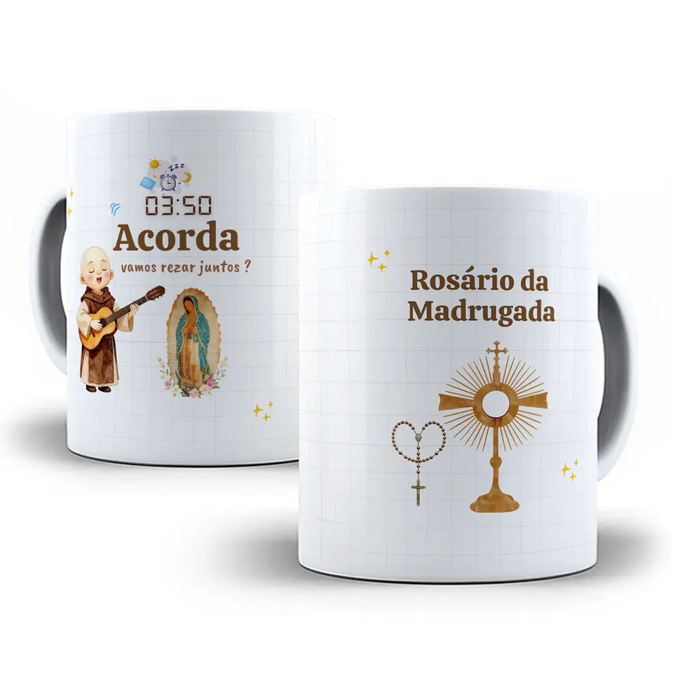 16 Artes para Canecas Virgem de Guadalupe – Rosário da Madrugada Arquivo em Jpg 11