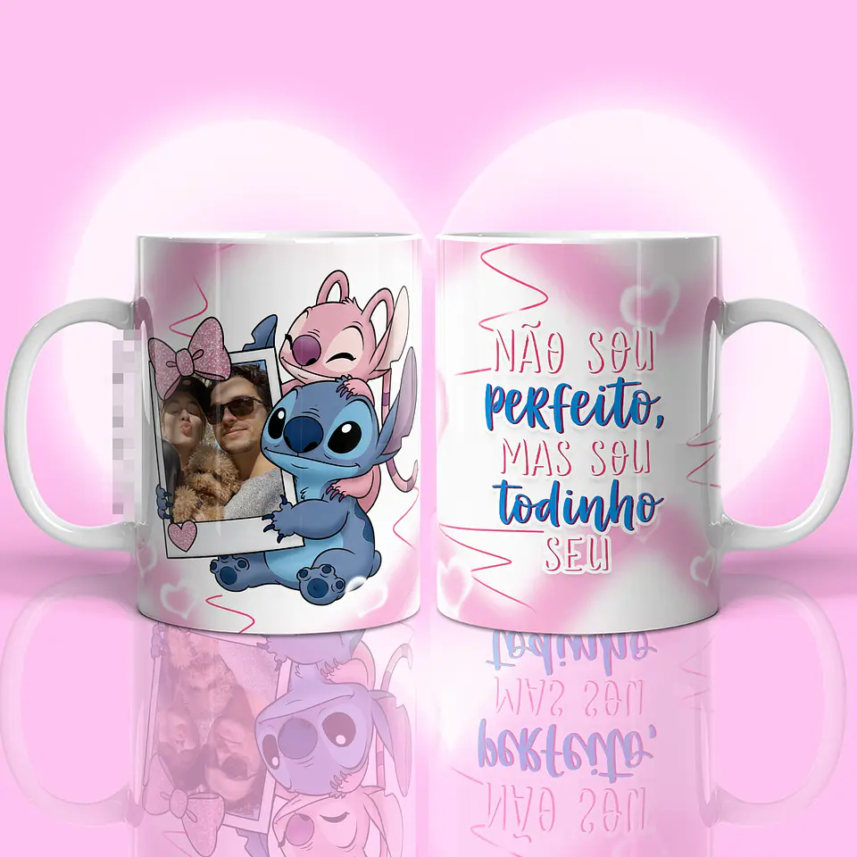 17 Artes para Caneca Stitch Namorados Arquivo em Png 5