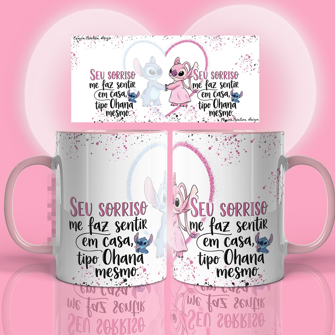 17 Artes para Caneca Stitch Namorados Arquivo em Png 11