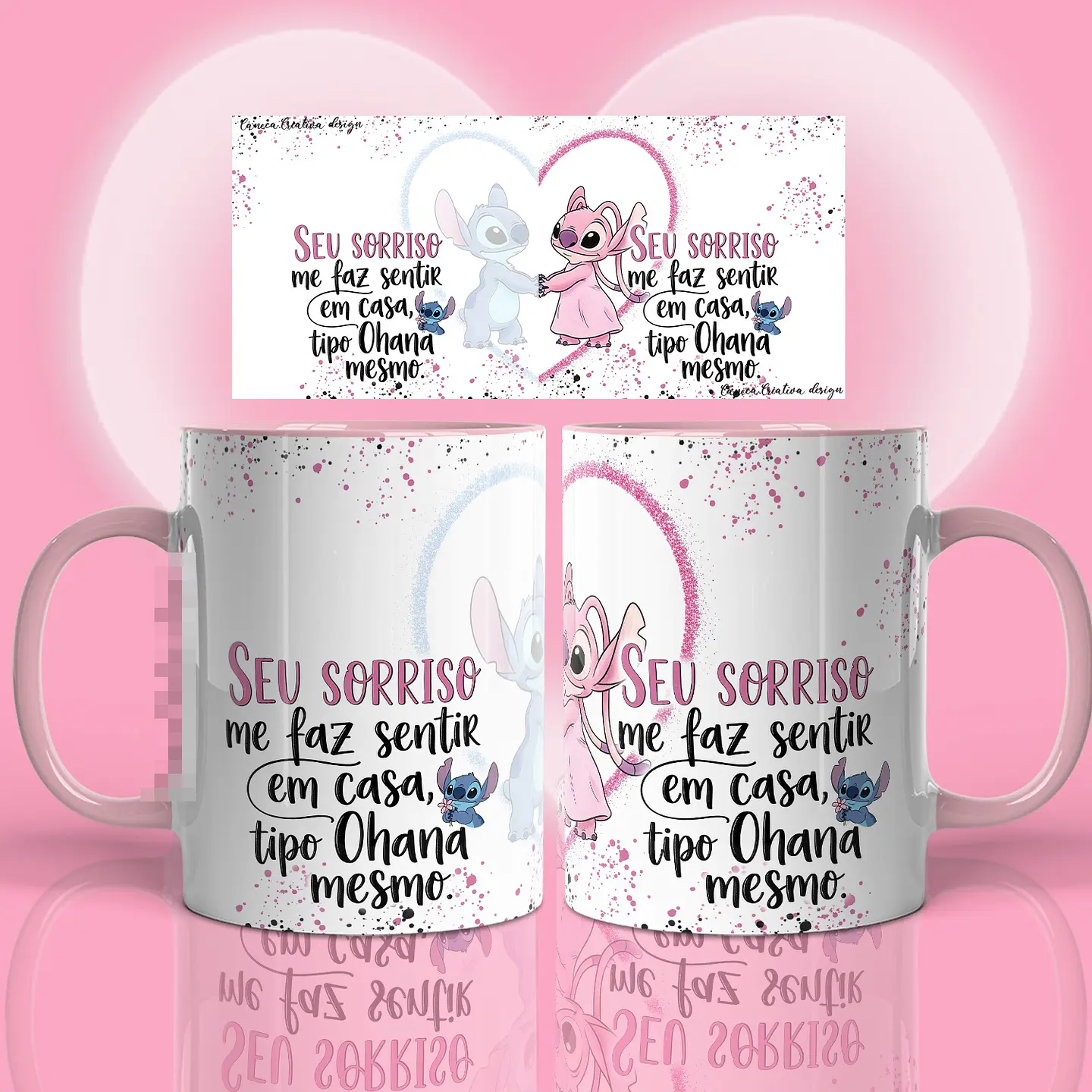 17 Artes para Caneca Stitch Namorados Arquivo em Png 11