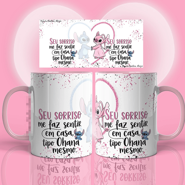 17 Artes para Caneca Stitch Namorados Arquivo em Png 11