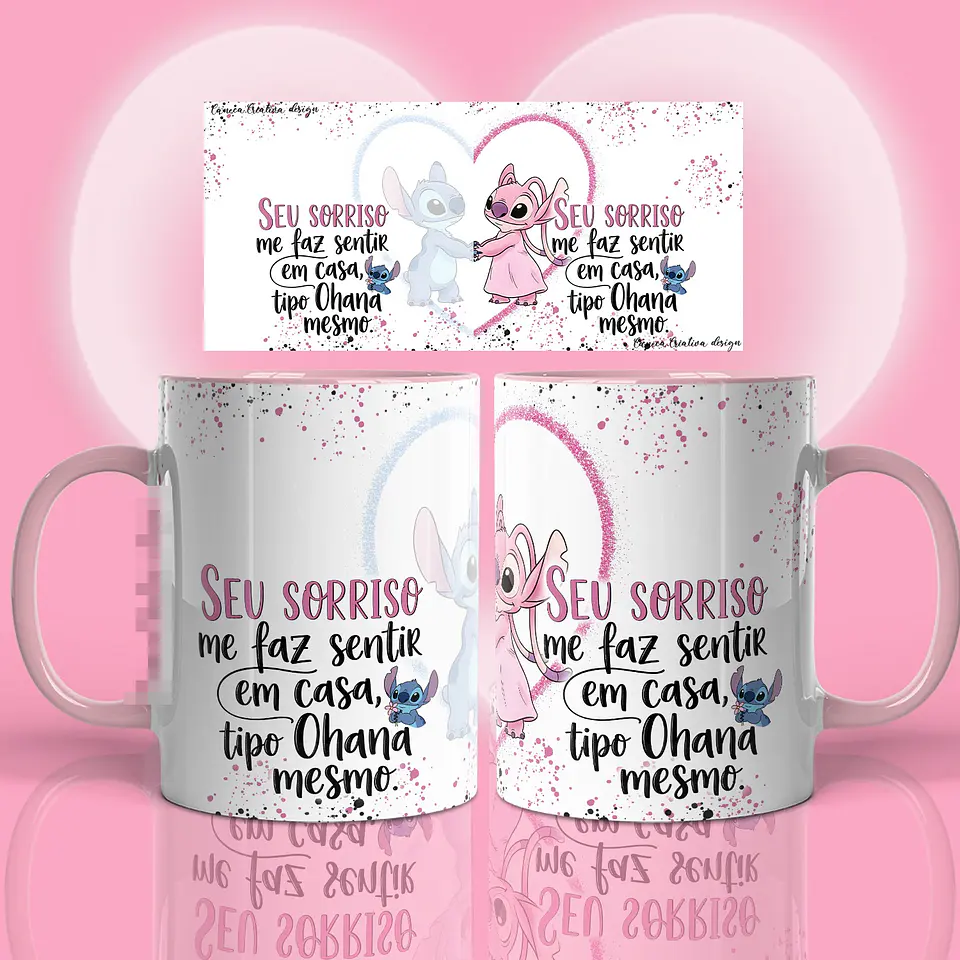 17 Artes para Caneca Stitch Namorados Arquivo em Png 11