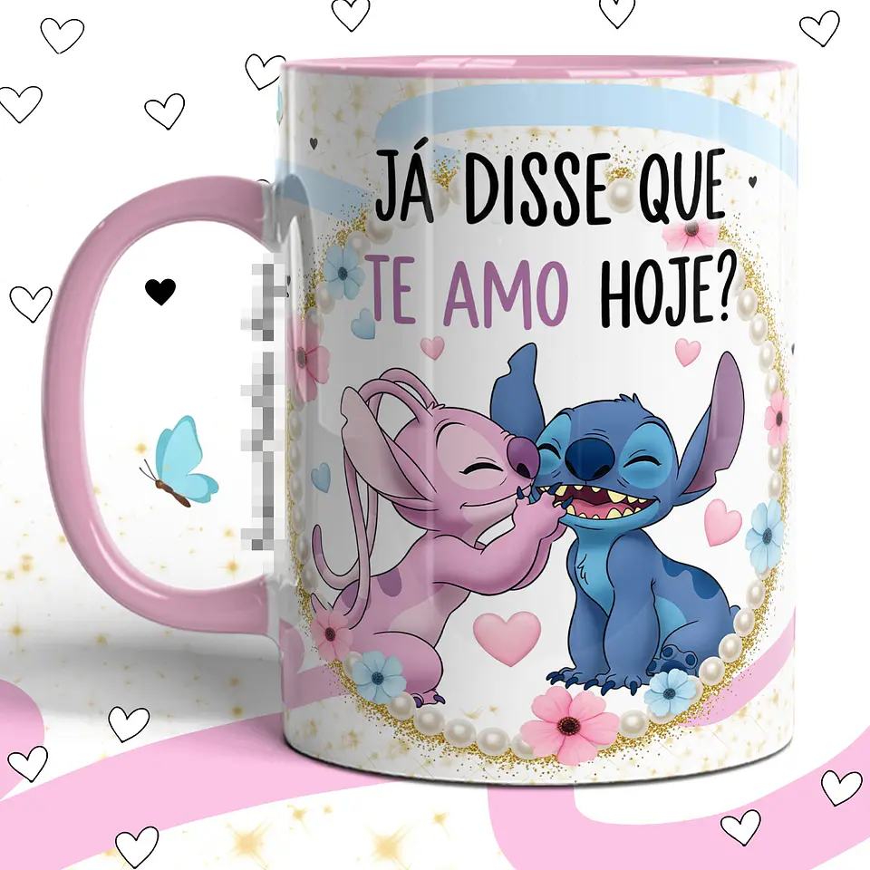 17 Artes para Caneca Stitch Namorados Arquivo em Png 15