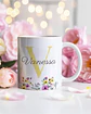 26 Artes para Caneca Alfabeto Feminino Flores Arquivo Editável  - Thumbnail 5