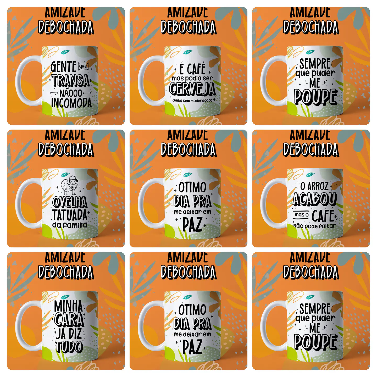 31 Artes para Caneca Amizade Debochada Frases engraçadas Arquivo em Jpg 2