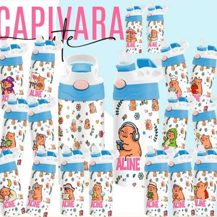 165 Artes para Toalinha Squeeze e Caneca Personagens Volta as Aulas Arquivo Editável  6