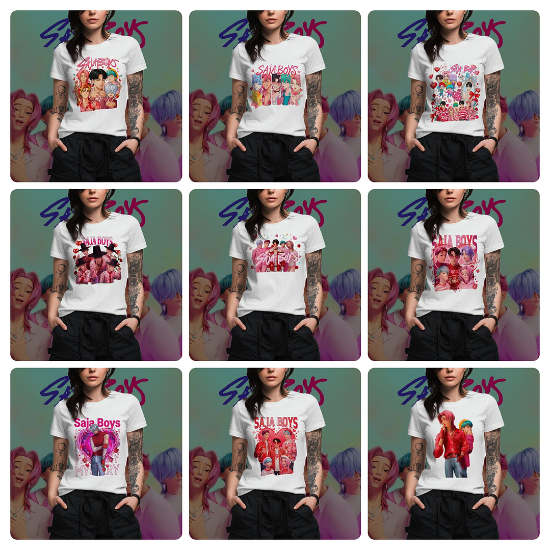 40 Artes para Camisa e Caneca Guerreiras do Kpop Arquivo em Png 2