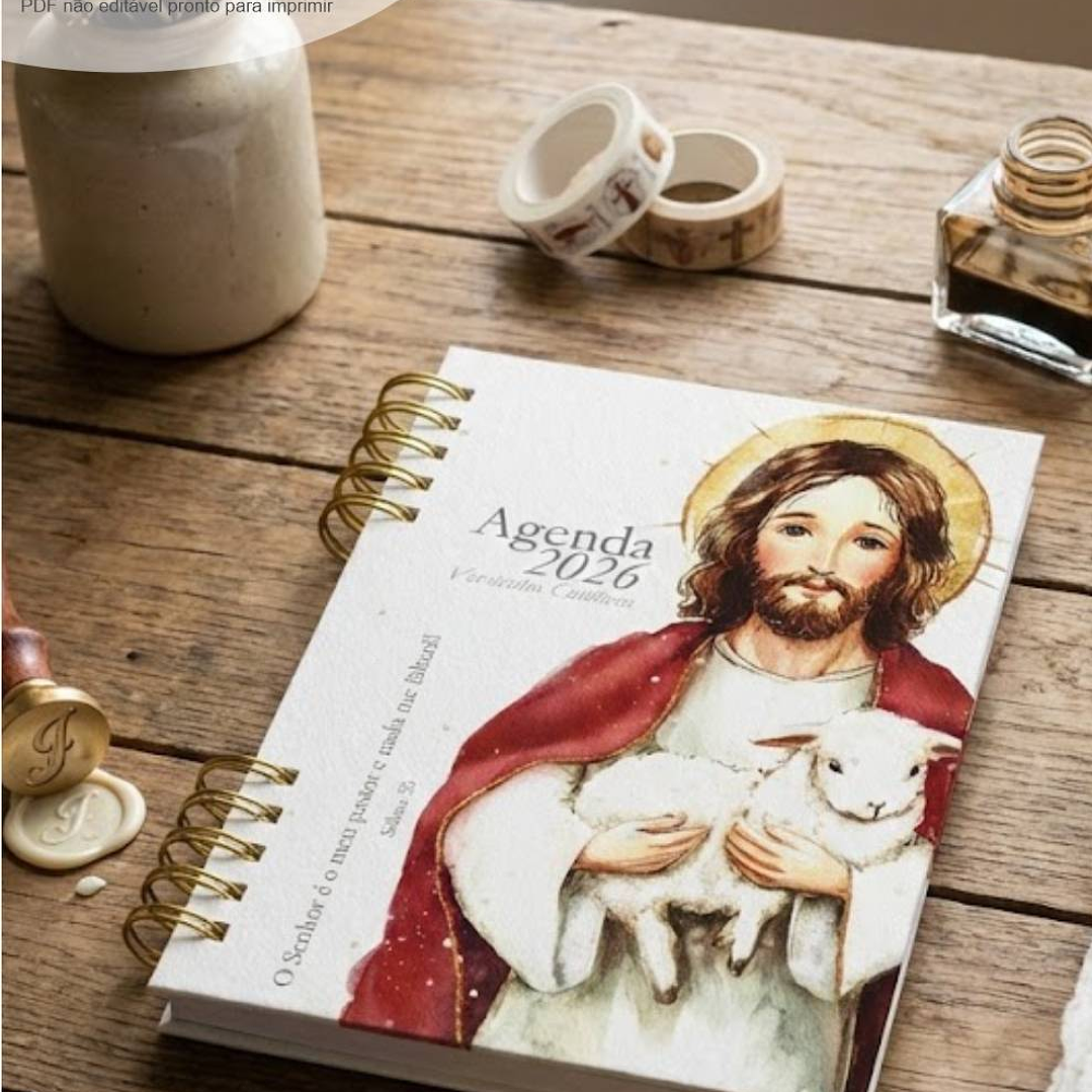 Arquivo Agenda com versículos católicos + 16 capas 2026 Arquivo em Pdf  5