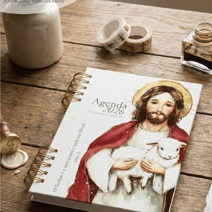 Arquivo Agenda com versículos católicos + 16 capas 2026 Arquivo em Pdf  5