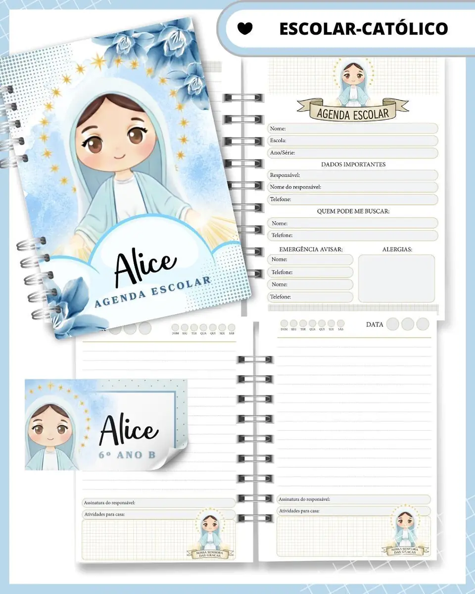 Arquivo agenda Escolar Catolica Santinhos Arquivo em Pdf  1