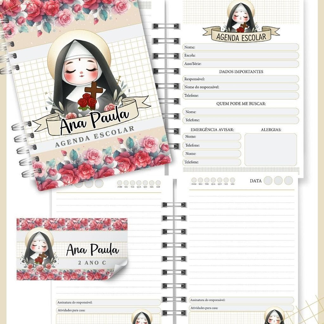 Arquivo agenda Escolar Catolica Santinhos Arquivo em Pdf  2