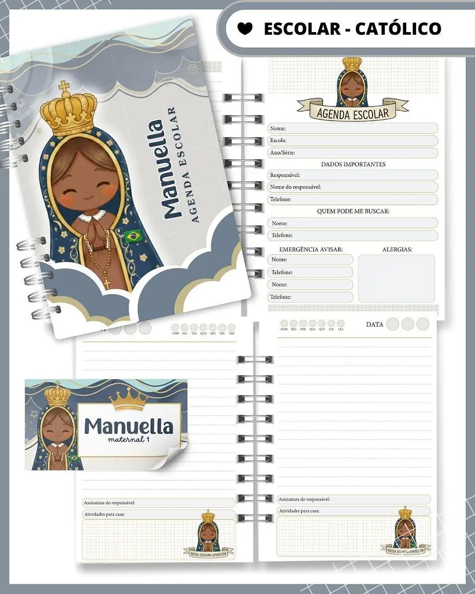 Arquivo agenda Escolar Catolica Santinhos Arquivo em Pdf  3