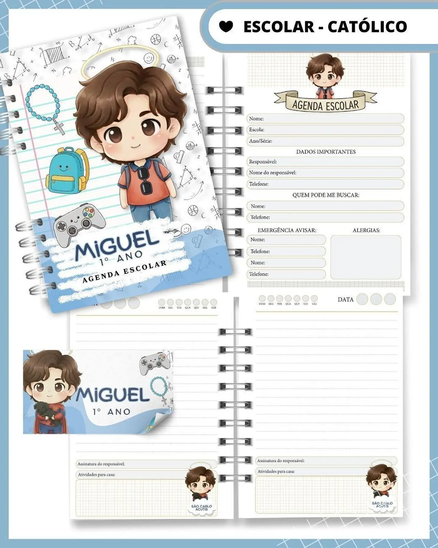 Arquivo agenda Escolar Catolica Santinhos Arquivo em Pdf  4