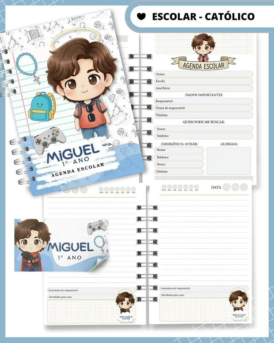 Arquivo agenda Escolar Catolica Santinhos Arquivo em Pdf  4