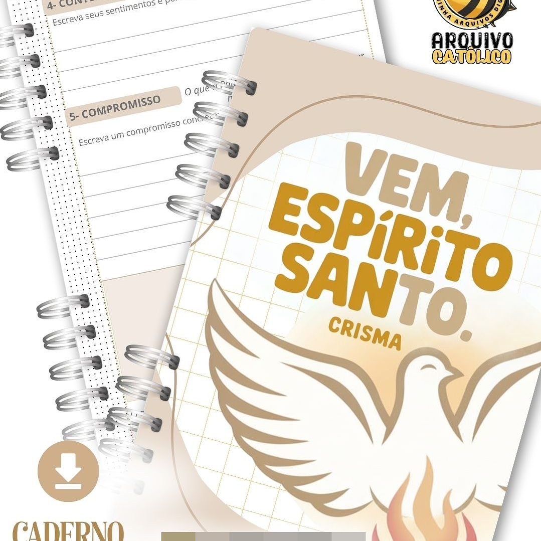 Arquivo Caderno Catequese e Crisma Arquivo em Pdf  3